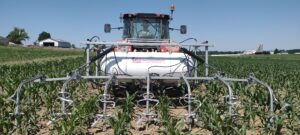 Row crop flamer in corn